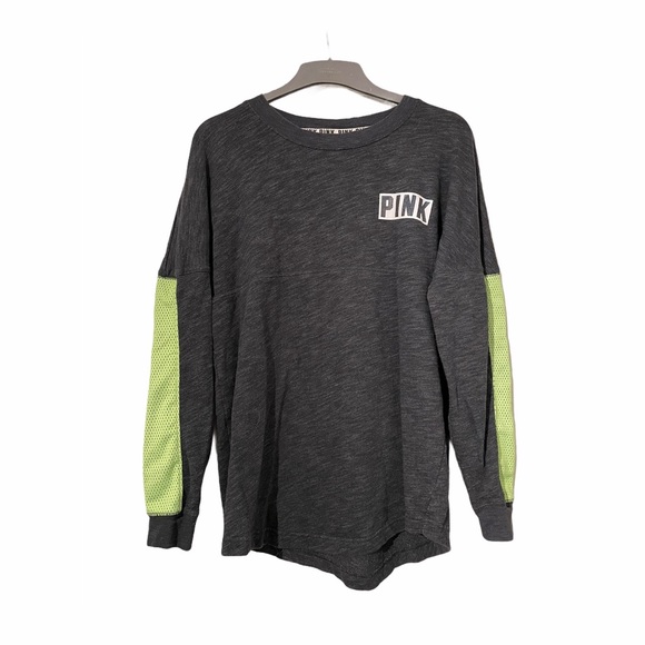 NWOT Gray PINK long sleeve shirt - Picture 2 of 5